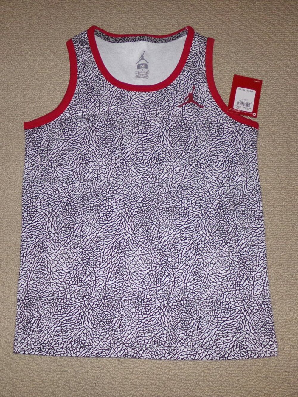 BOYS JORDAN ELEPHANT PRINT TANK TOP SZ M